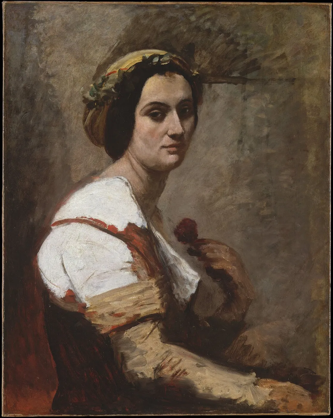 Sibylle (1870) by Jean-Baptiste Camille Corot — original painting reproduced as a hand-painted oil on canvas