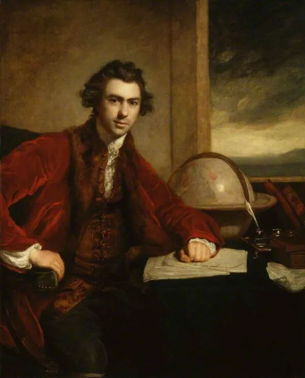 Sir Joseph Banks, Bt (1771) by Joshua Reynolds — original painting reproduced as a hand-painted oil on canvas
