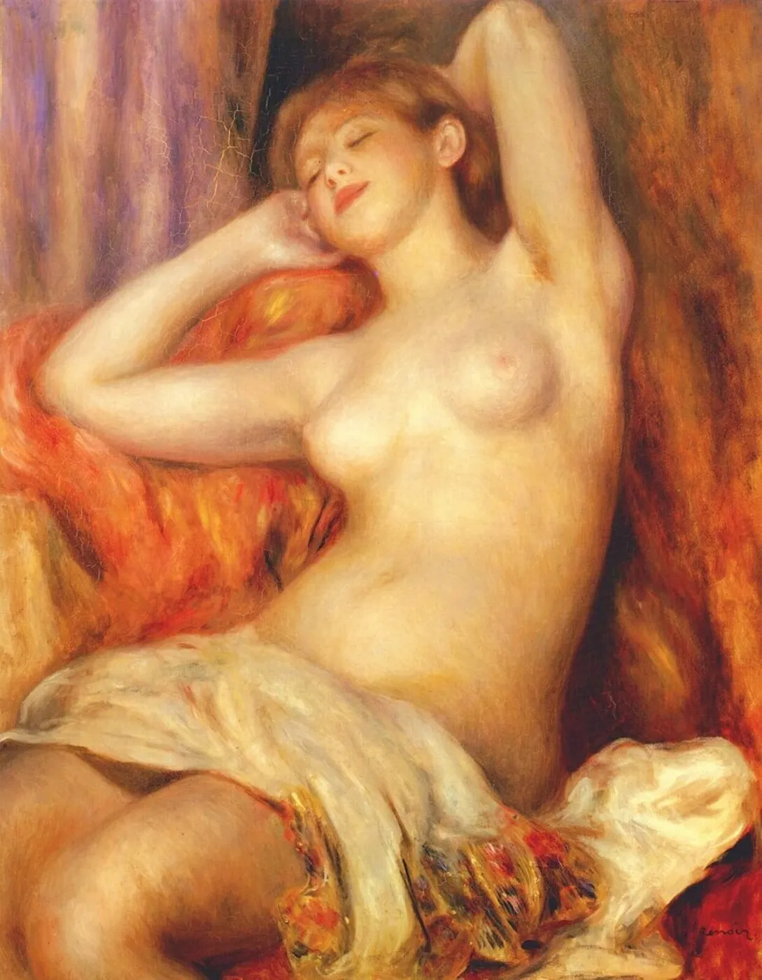 Sleeping woman — Pierre-Auguste Renoir