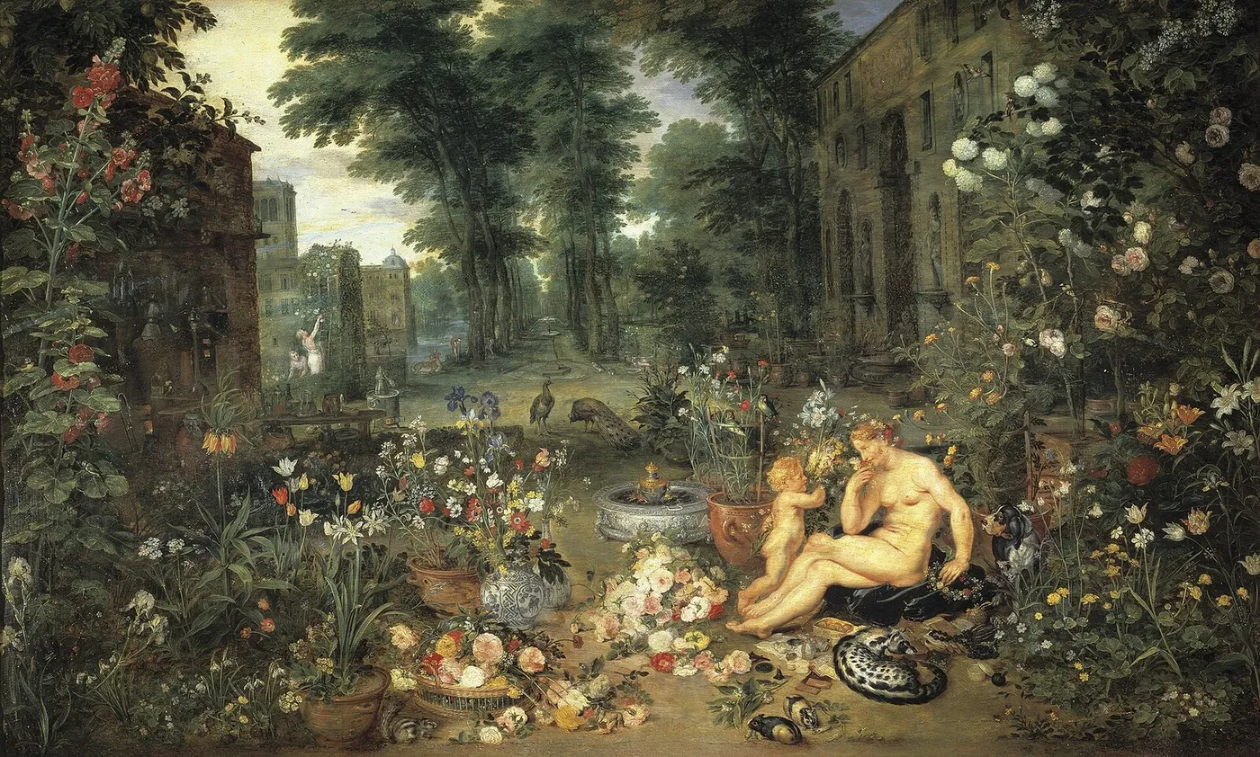 Smell (1617) by Jan Brueghel the Elder — original painting reproduced as a hand-painted oil on canvas