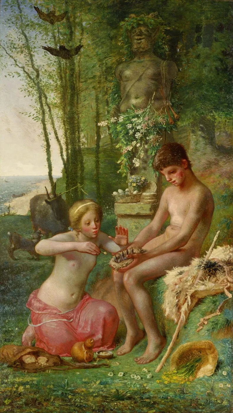 Spring (Daphnis and Chloë) — Jean-François Millet