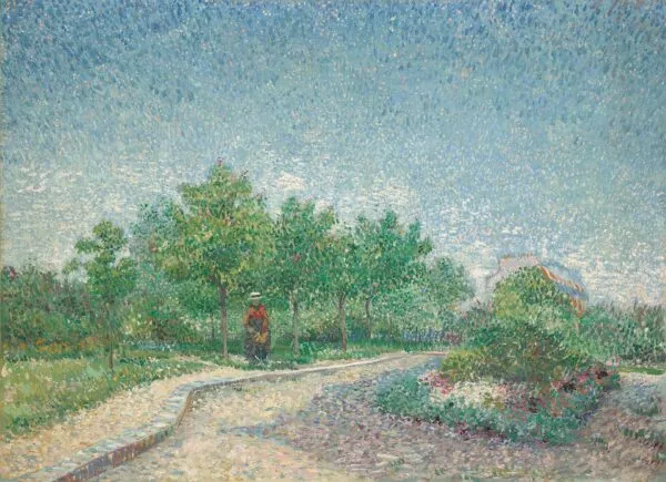 Square Saint-Pierre, Paris (1887) by Vincent van Gogh — original painting reproduced as a hand-painted oil on canvas