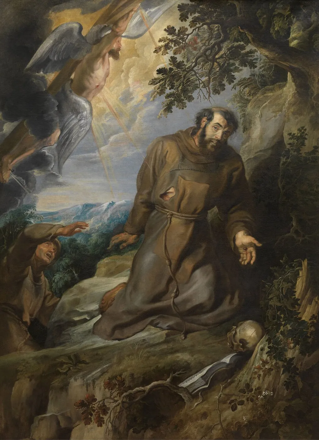 Stigmatisation of Francis of Assisi (1630) by Peter Paul Rubens — original painting reproduced as a hand-painted oil on canvas