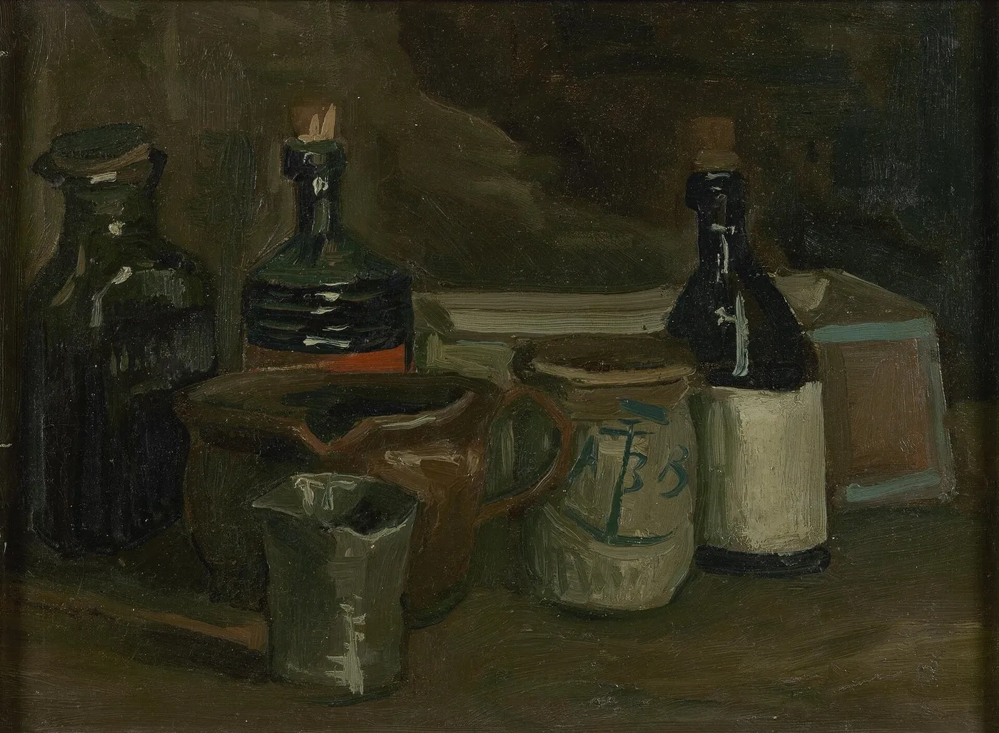 Still Life with Bottles and Earthenware — Vincent van Gogh