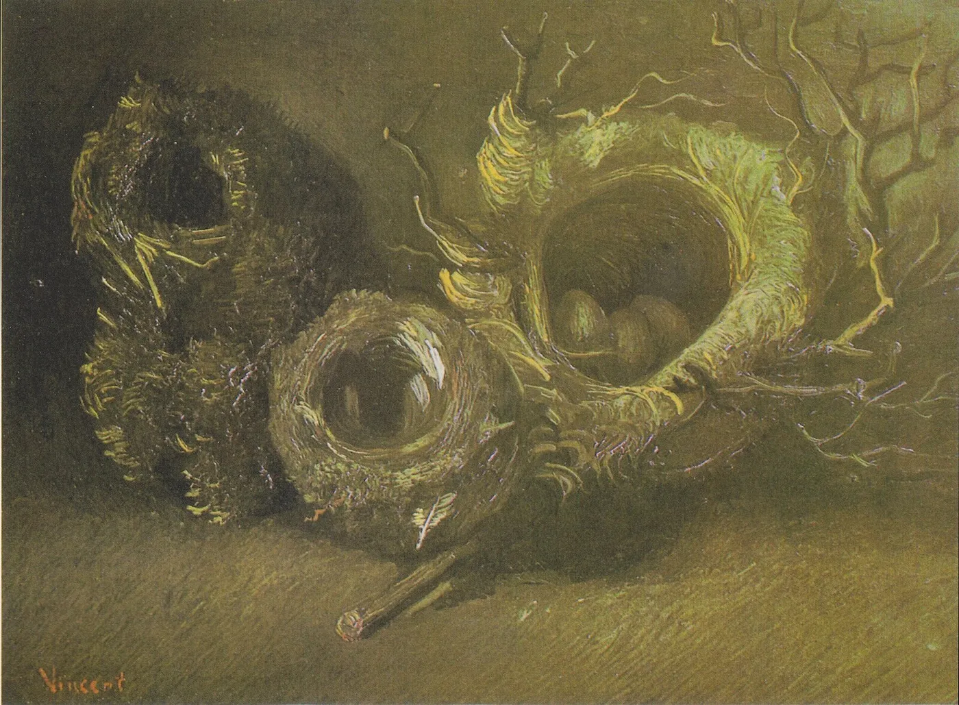 Still Life with Three Birds' Nests — Vincent van Gogh