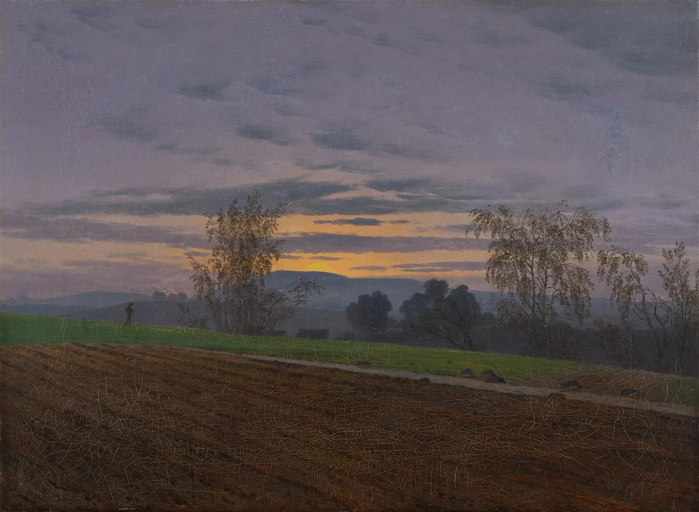 Sturzacker (1830) by Caspar David Friedrich — original painting reproduced as a hand-painted oil on canvas