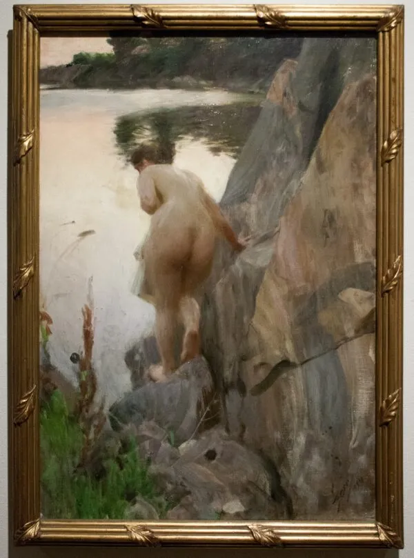 Summer Evening (1888) by Anders Zorn — original painting reproduced as a hand-painted oil on canvas