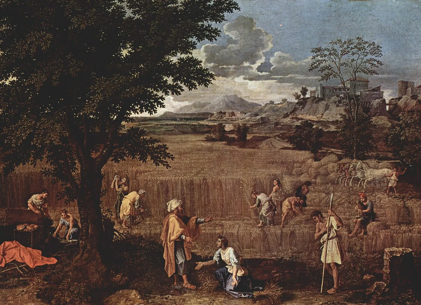 Summer (1660) by Nicolas Poussin — original painting reproduced as a hand-painted oil on canvas