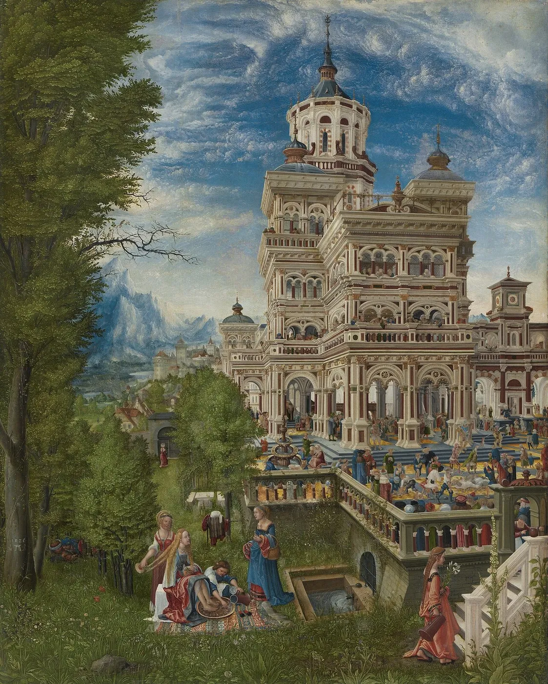 Susanna and the Elders (1526) by Albrecht Altdorfer — original painting reproduced as a hand-painted oil on canvas