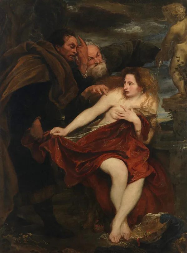 Susanna and the Elders (1622) by Anthony van Dyck — original painting reproduced as a hand-painted oil on canvas