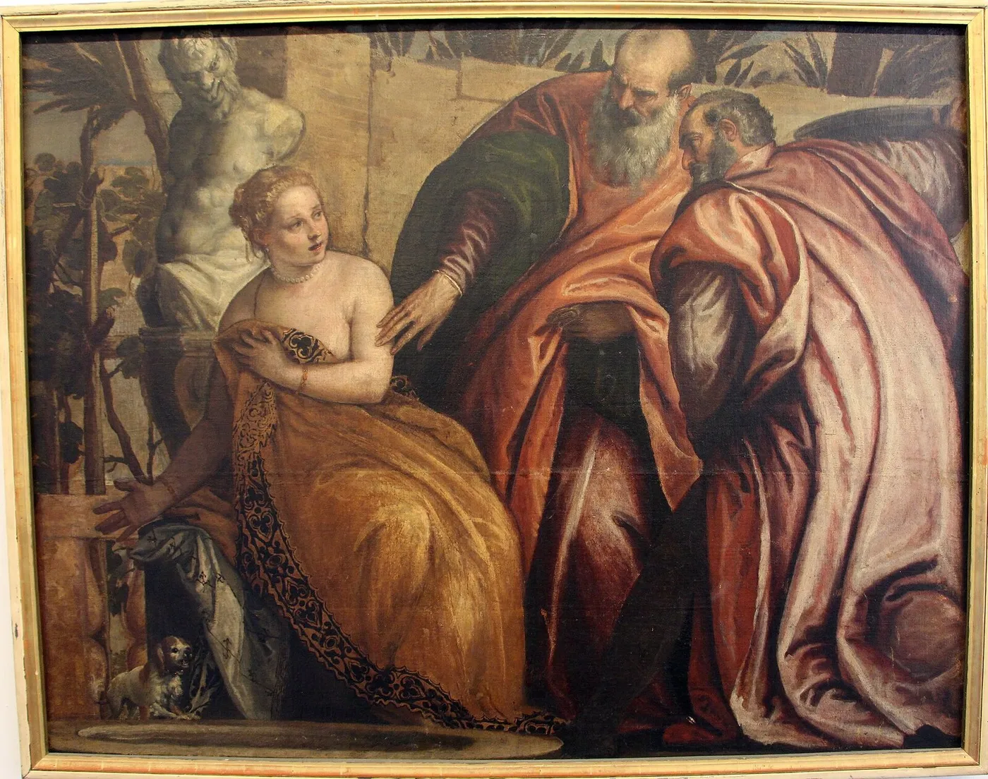 Susannah and the Elders (1580) by Paolo Veronese — original painting reproduced as a hand-painted oil on canvas
