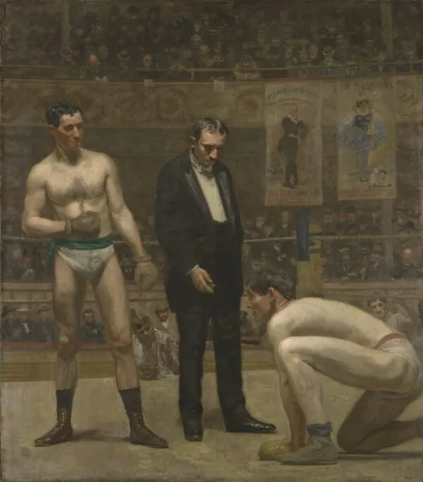 Taking the Count (1898) by Thomas Eakins — original painting reproduced as a hand-painted oil on canvas