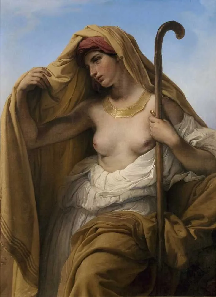 Tamar (1847) by Francesco Hayez — original painting reproduced as a hand-painted oil on canvas