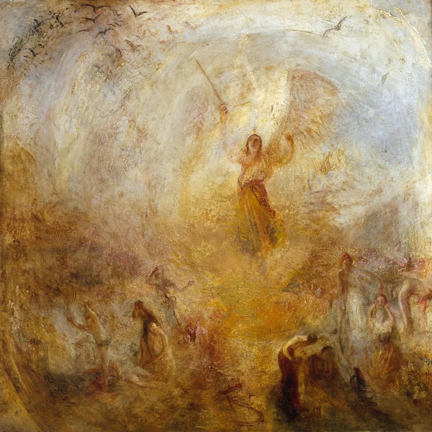 The Angel Standing in the Sun (1846) by J. M. W. Turner — original painting reproduced as a hand-painted oil on canvas