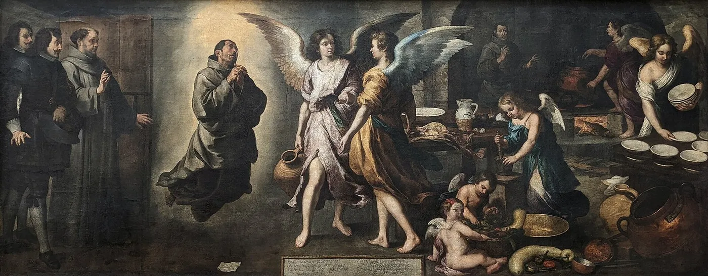 The Angels Kitchen — Bartolomé Esteban Murillo