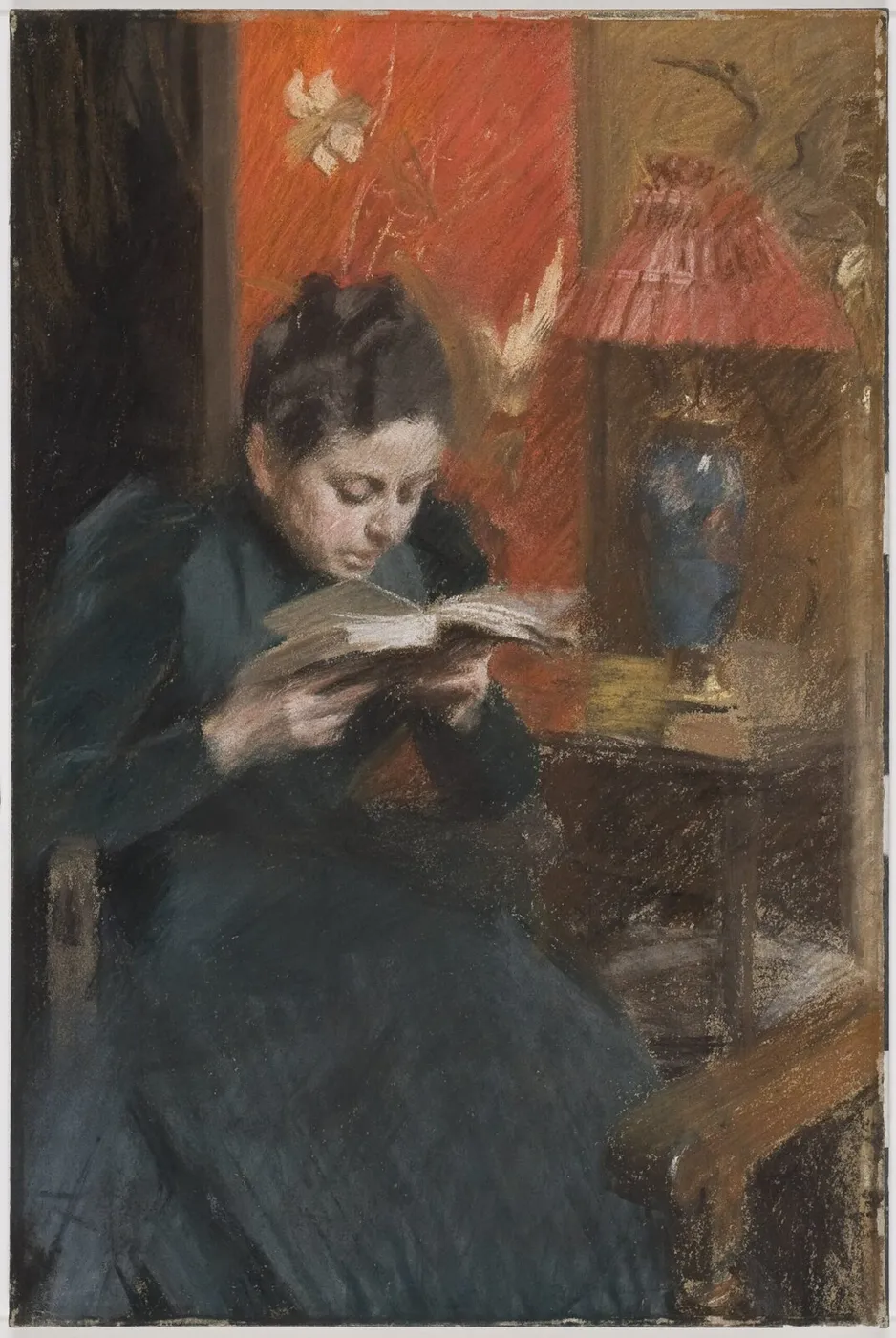 The Artist's Wife (1889) by Anders Zorn — original painting reproduced as a hand-painted oil on canvas