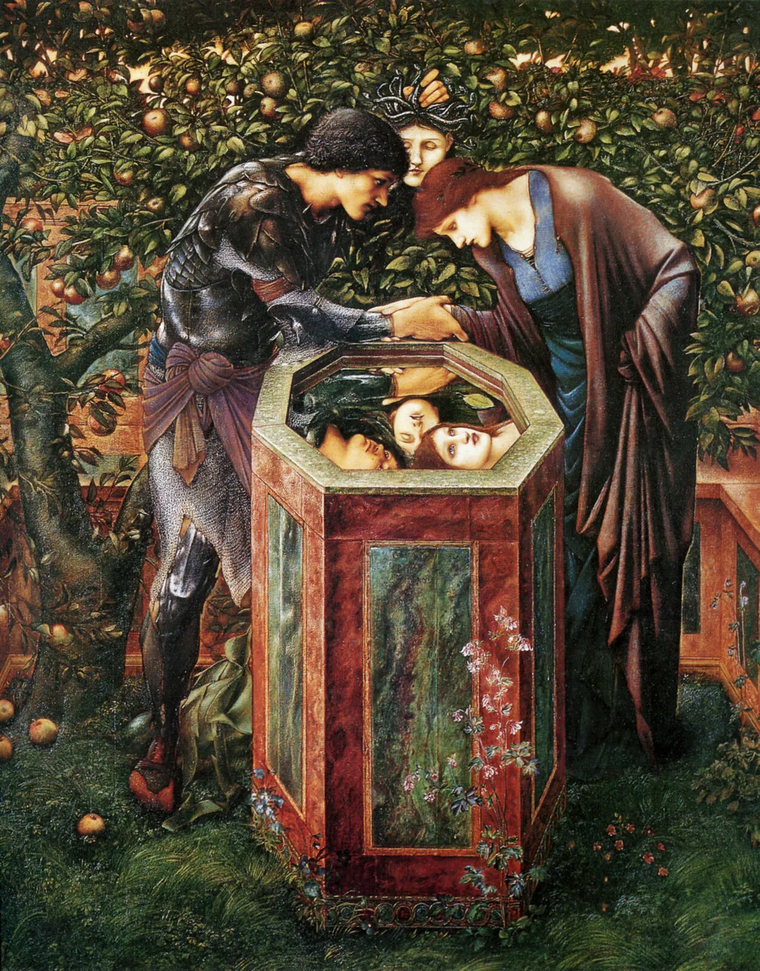 The Baleful Head (1886) by Edward Burne-Jones — original painting reproduced as a hand-painted oil on canvas