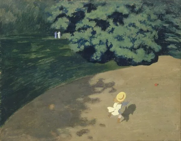 The Ball (1899) by Félix Vallotton — original painting reproduced as a hand-painted oil on canvas