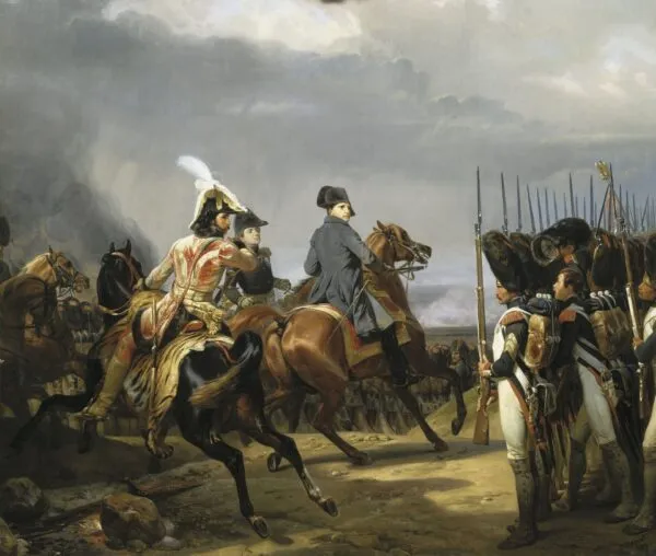 The battle of Jena, October 14, 1806 (1836) by Horace Vernet — original painting reproduced as a hand-painted oil on canvas