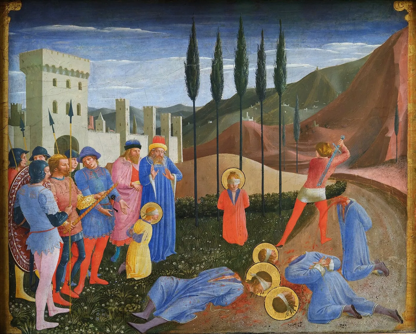 The Beheading of Saints Cosmas and Damian — Fra Angelico