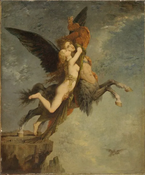 The Chimera (1867) by Gustave Moreau — original painting reproduced as a hand-painted oil on canvas