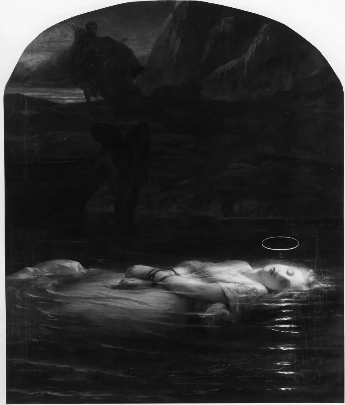 The Christian Martyr (1853) by Paul Delaroche — original painting reproduced as a hand-painted oil on canvas