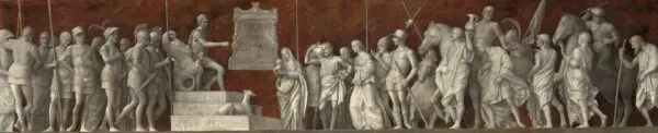 The Clemency of Scipio (1506) by Giovanni Bellini — original painting reproduced as a hand-painted oil on canvas