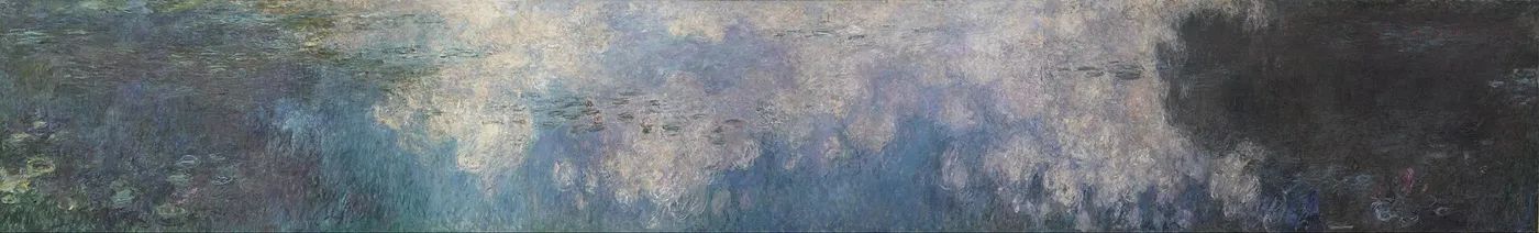 The clouds (1920) by Claude Monet — original painting reproduced as a hand-painted oil on canvas
