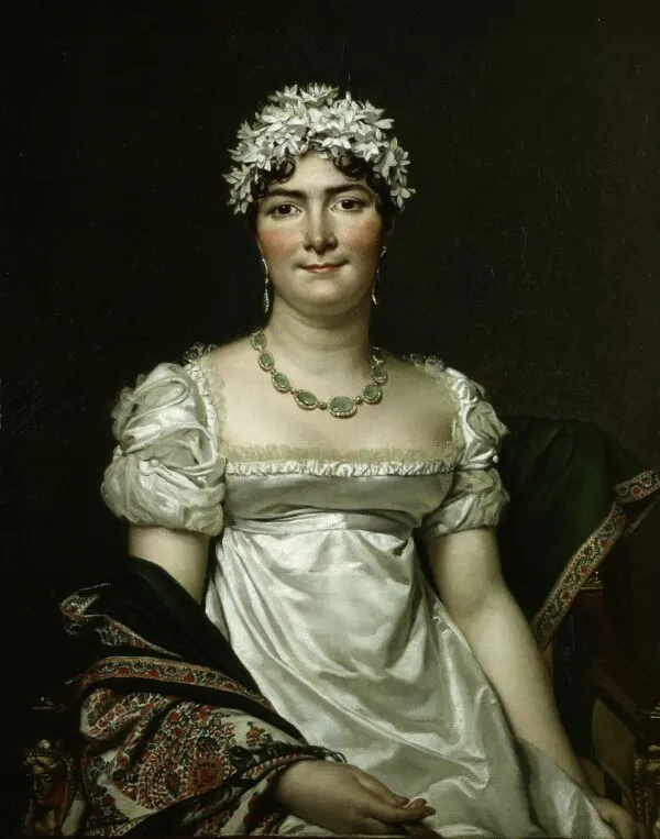 The Comtesse Daru (1810) by Jacques-Louis David — original painting reproduced as a hand-painted oil on canvas