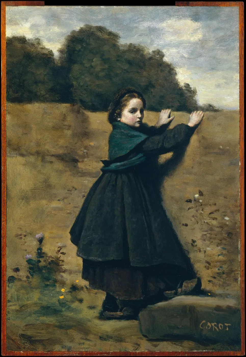 The Curious Little Girl — Jean-Baptiste Camille Corot