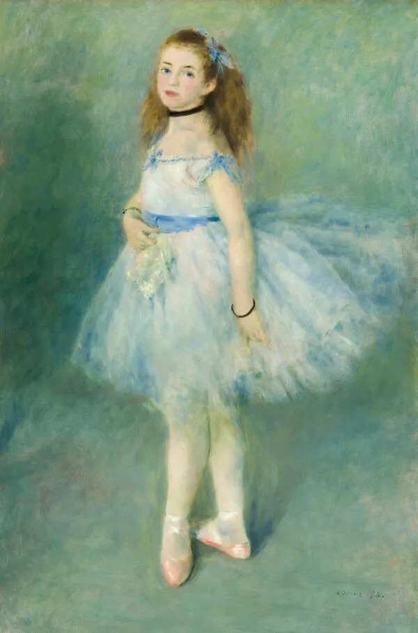 The Dancer (1874) by Pierre-Auguste Renoir — original painting reproduced as a hand-painted oil on canvas
