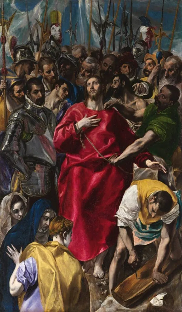 The Disrobing of Christ (1578) by El Greco — original painting reproduced as a hand-painted oil on canvas