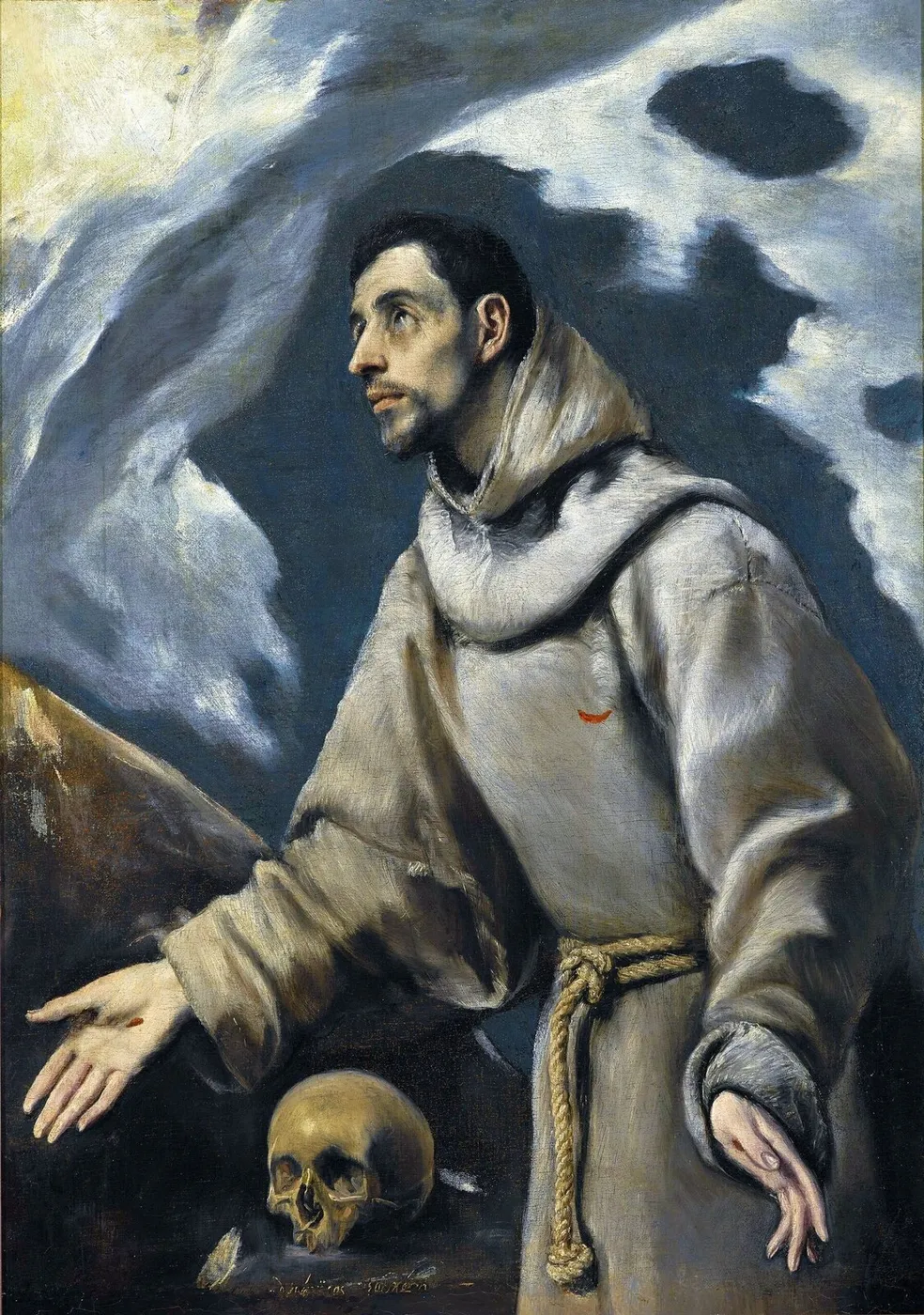 The Ecstasy of Saint Francis of Assisi (1575) by El Greco — original painting reproduced as a hand-painted oil on canvas