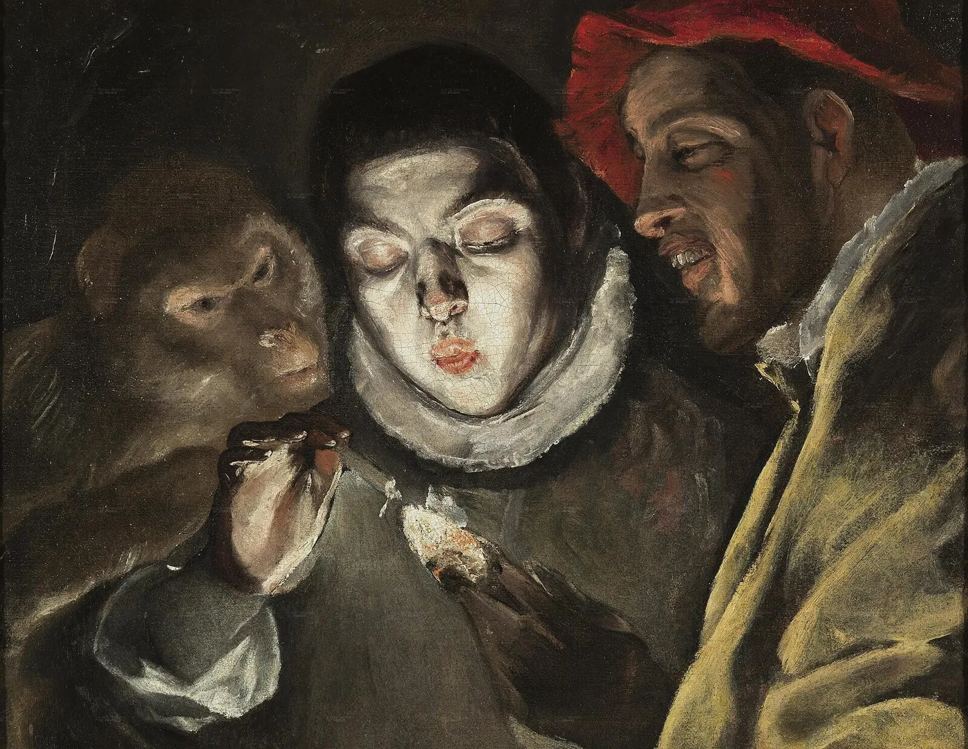 The Fable (1580) by El Greco — original painting reproduced as a hand-painted oil on canvas