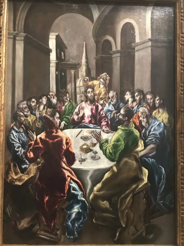 The Feast in the House of Simon (1600) by El Greco — original painting reproduced as a hand-painted oil on canvas