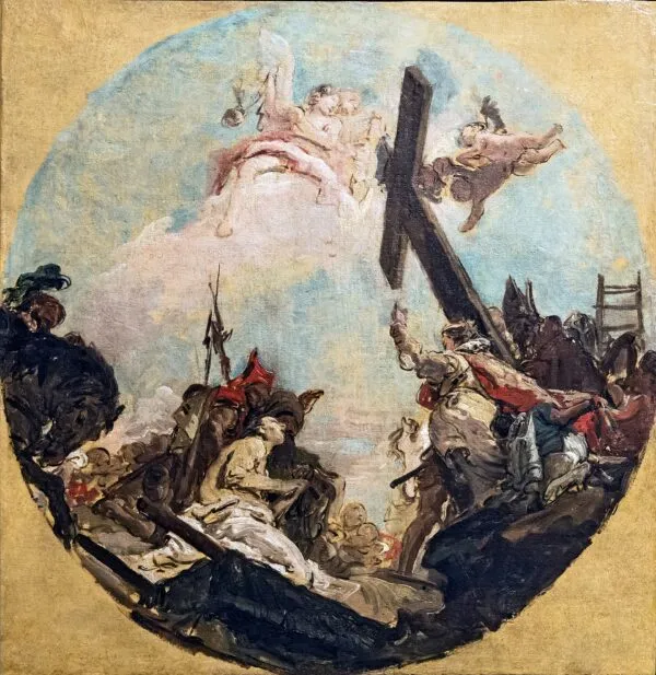 The Feast of the Cross (1740) by Giovanni Battista Tiepolo — original painting reproduced as a hand-painted oil on canvas