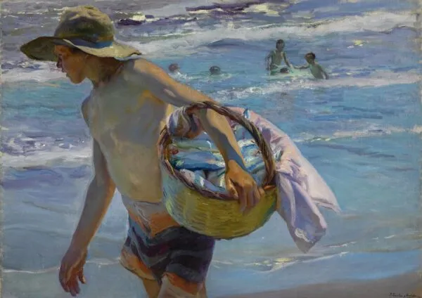 The Fisherman (1904) by Joaquín Sorolla — original painting reproduced as a hand-painted oil on canvas
