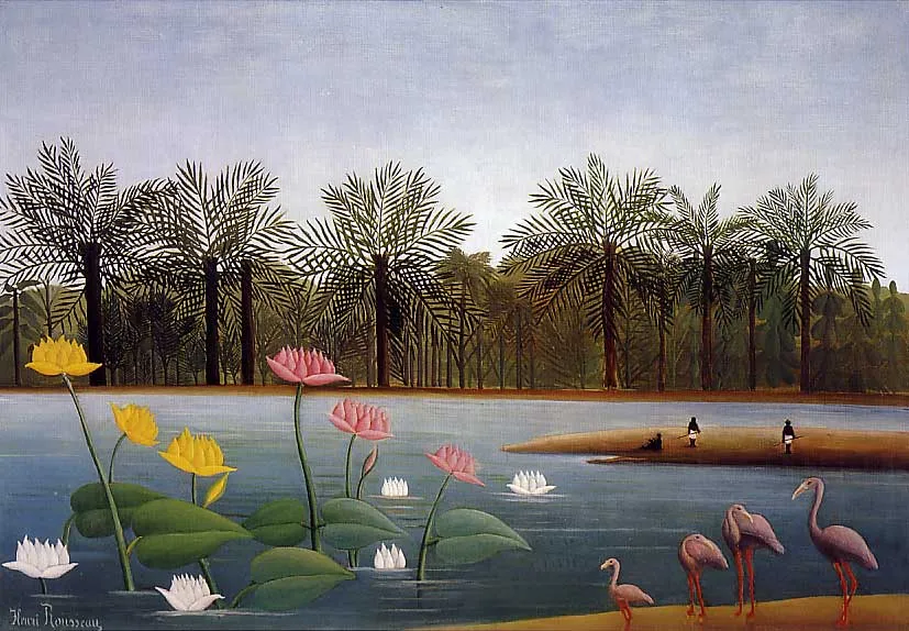The Flamingoes — Henri Rousseau