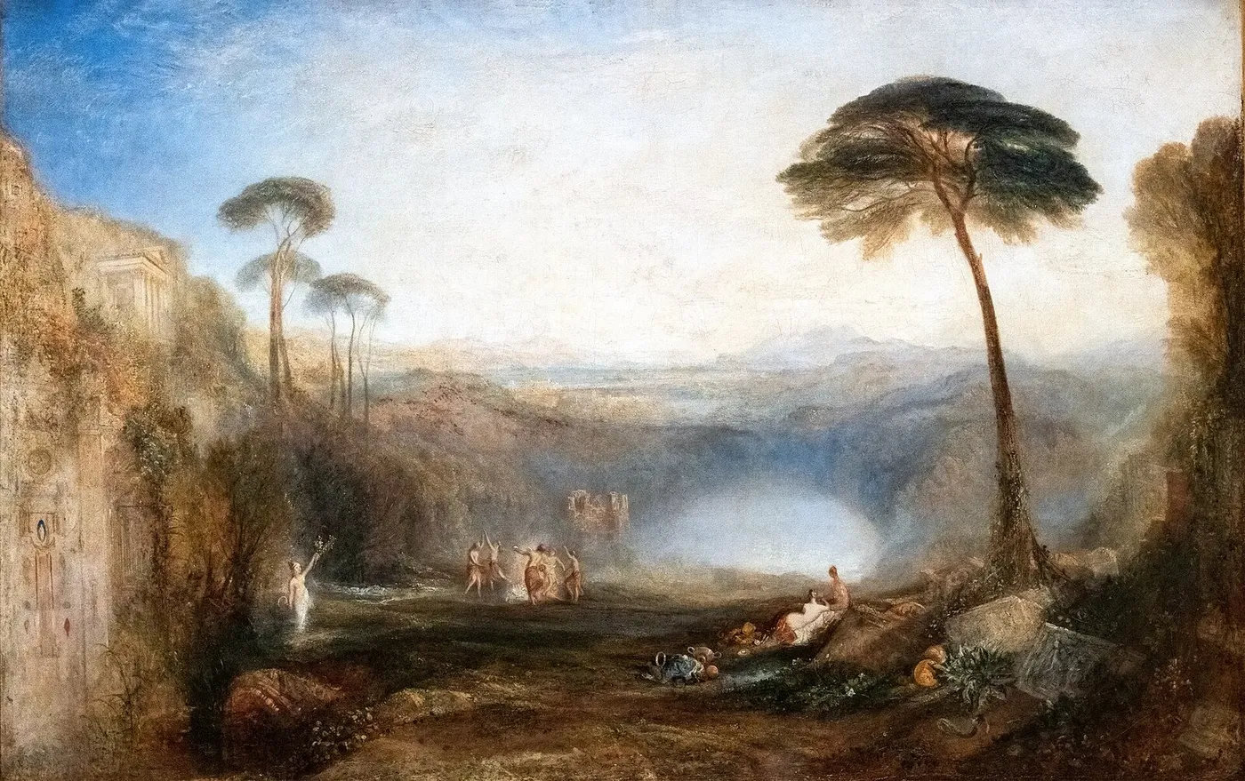 The Golden Bough (1834) by J. M. W. Turner — original painting reproduced as a hand-painted oil on canvas