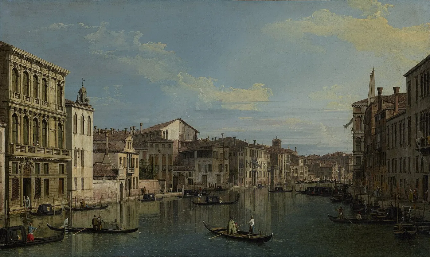 The Grand Canal in Venice from Palazzo Flangini to Campo San Marcuola — Canaletto