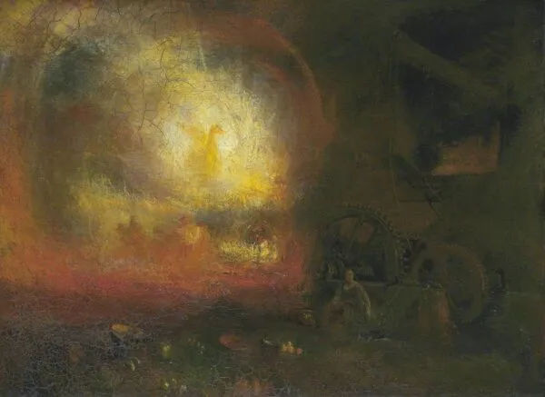 The Hero of a Hundred Fights (1823) by J. M. W. Turner — original painting reproduced as a hand-painted oil on canvas
