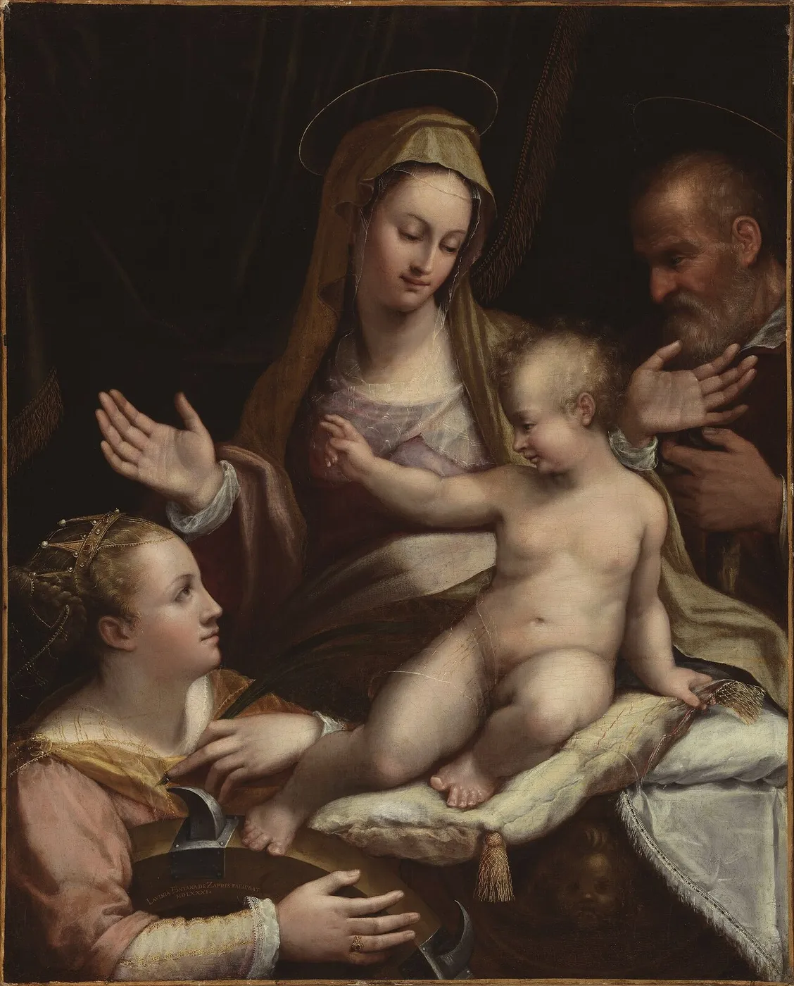 The Holy Family with Saint Catherine of Alexandria — Lavinia Fontana