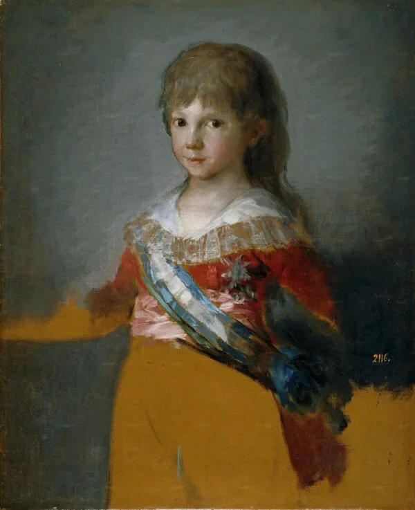 The infante Francisco de Paula (1800) by Francisco Goya — original painting reproduced as a hand-painted oil on canvas