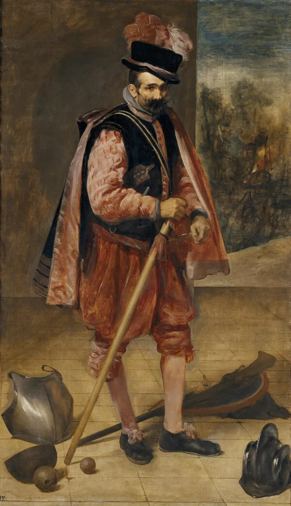 The Jester Named Don John of Austria (1632) by Diego Velázquez — original painting reproduced as a hand-painted oil on canvas