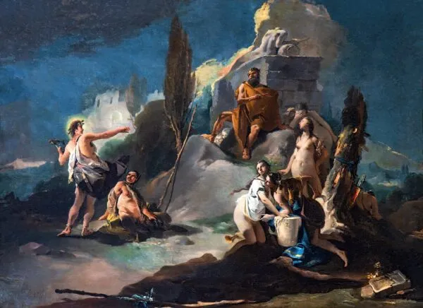 The Judgement of Midas by Giovanni Battista Tiepolo — original painting reproduced as a hand-painted oil on canvas