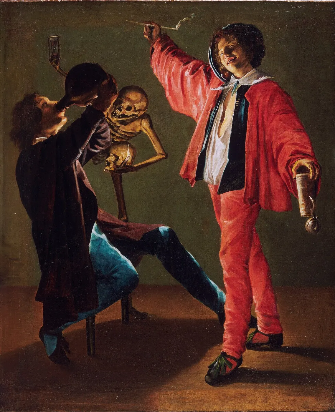 The Last Drop (1639) by Judith Leyster — original painting reproduced as a hand-painted oil on canvas