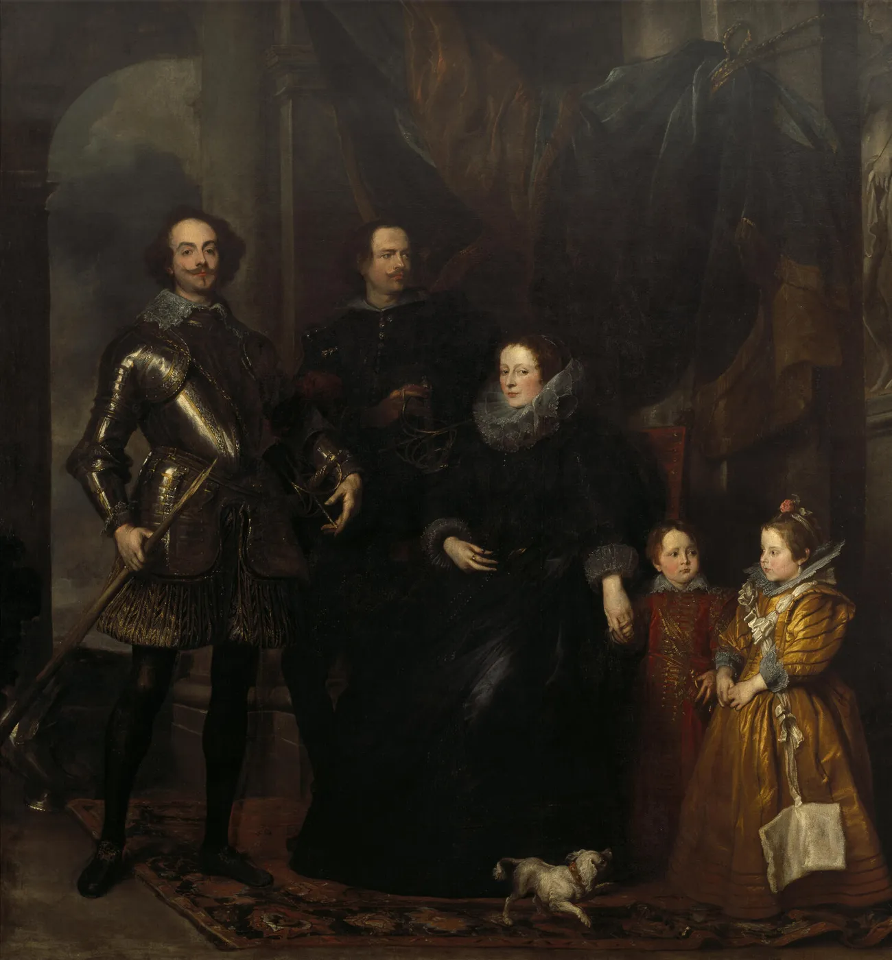 The Lomellini Family (1623) by Anthony van Dyck — original painting reproduced as a hand-painted oil on canvas