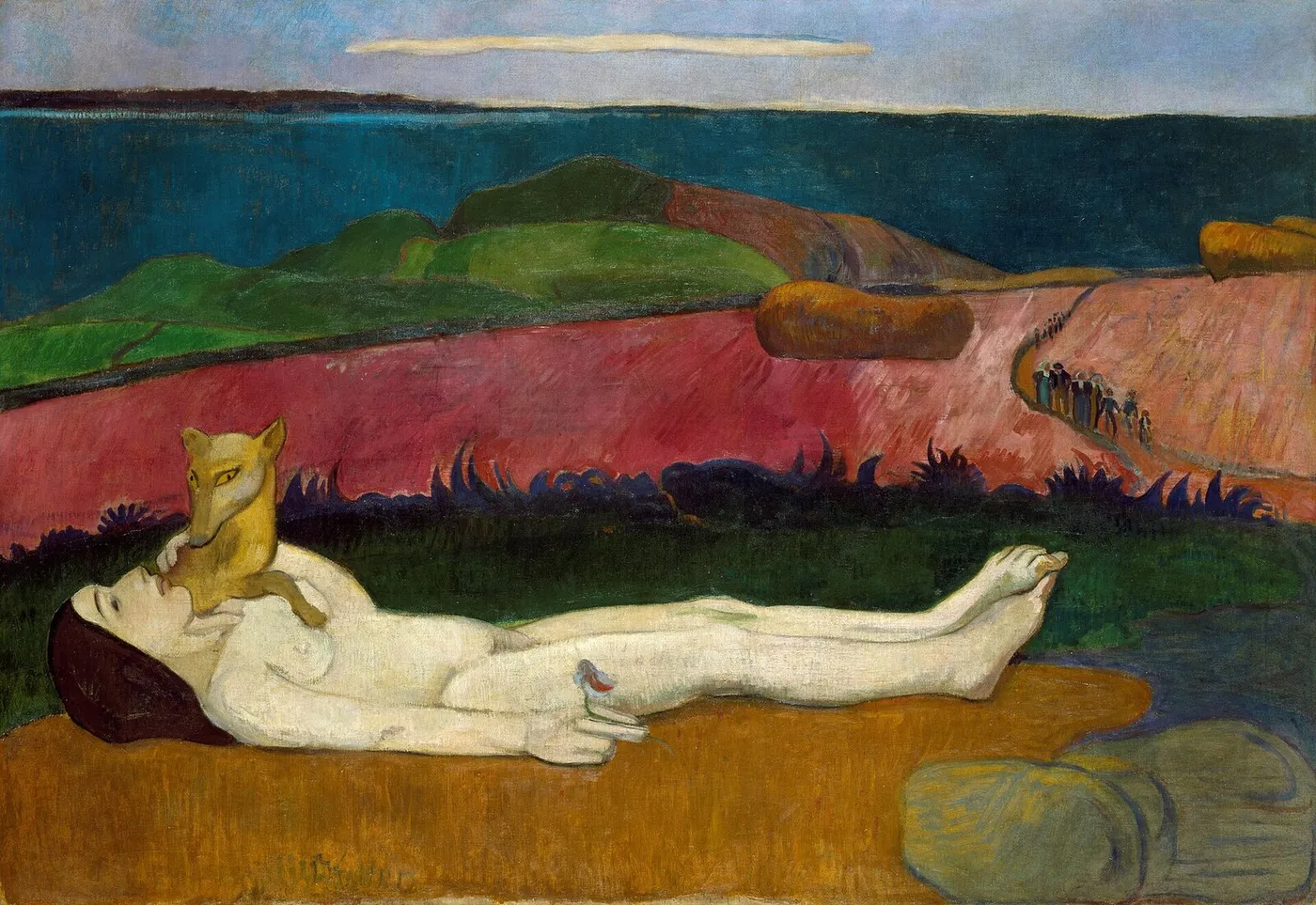 The Loss of Virginity (1890) by Paul Gauguin — original painting reproduced as a hand-painted oil on canvas