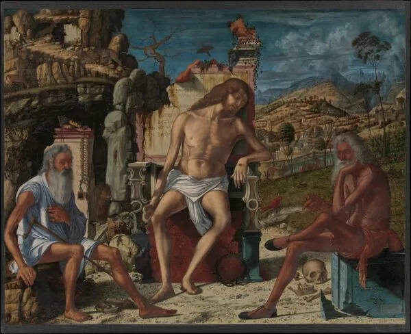 The Meditation on the Passion (1500) by Vittore Carpaccio — original painting reproduced as a hand-painted oil on canvas