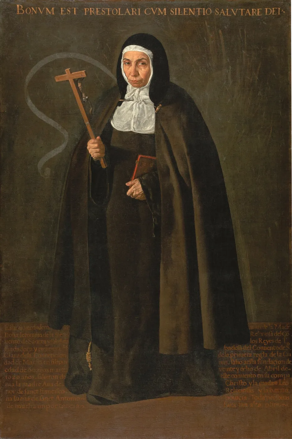 The Nun Jerónima de la Fuente (1620) by Diego Velázquez — original painting reproduced as a hand-painted oil on canvas